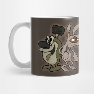 Retro Ren and Stimpy Mug